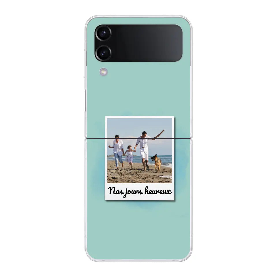 Photo Polaroid Nos jours heureux - Coque de téléphone personnalisée