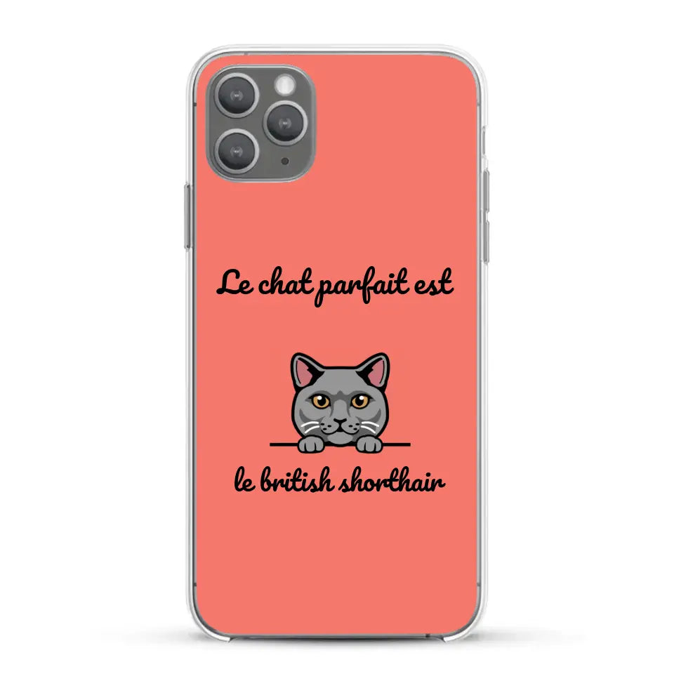 Le chat parfait - Coque de téléphone personnalisée