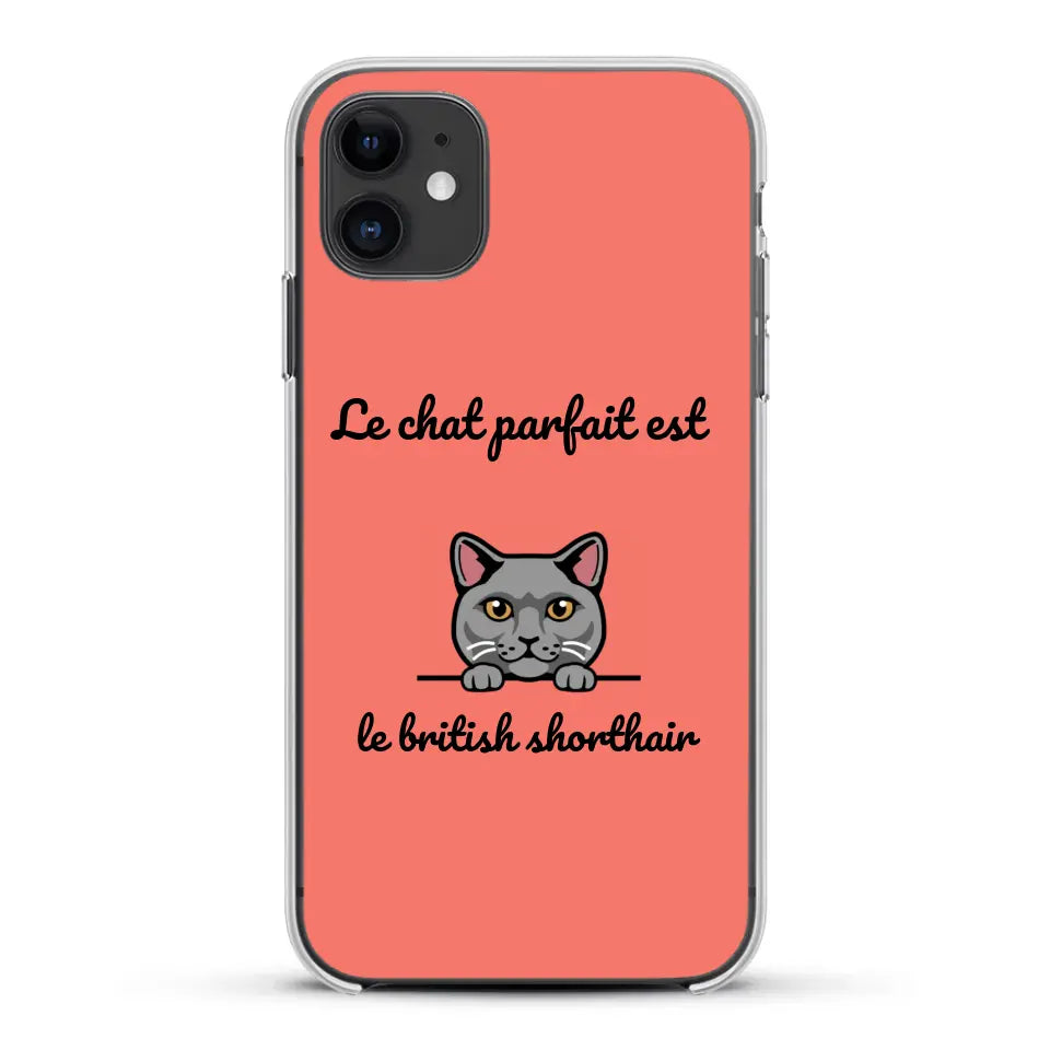 Le chat parfait - Coque de téléphone personnalisée