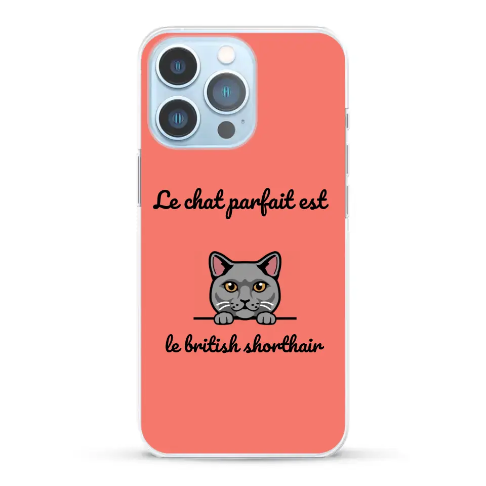 Le chat parfait - Coque de téléphone personnalisée