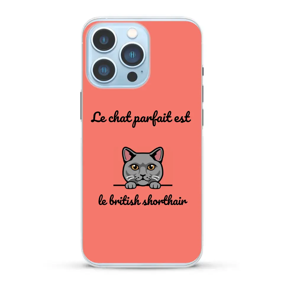 Le chat parfait - Coque de téléphone personnalisée