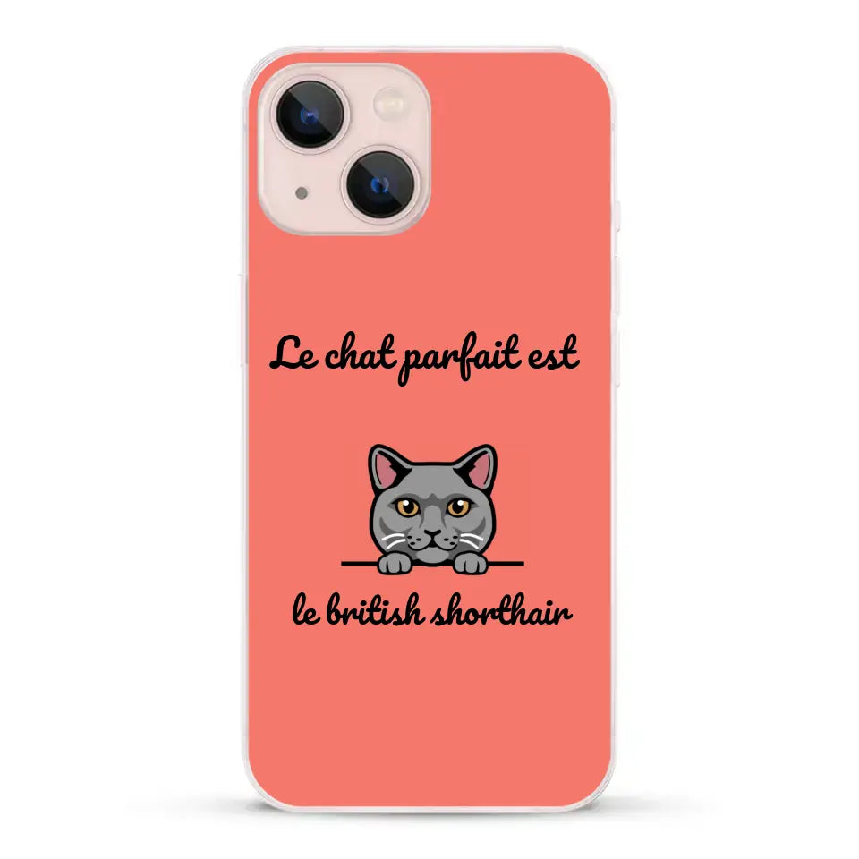 Le chat parfait - Coque de téléphone personnalisée