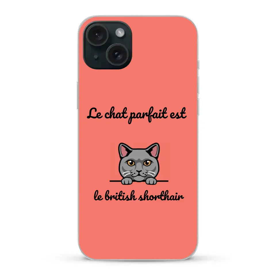 Le chat parfait - Coque de téléphone personnalisée