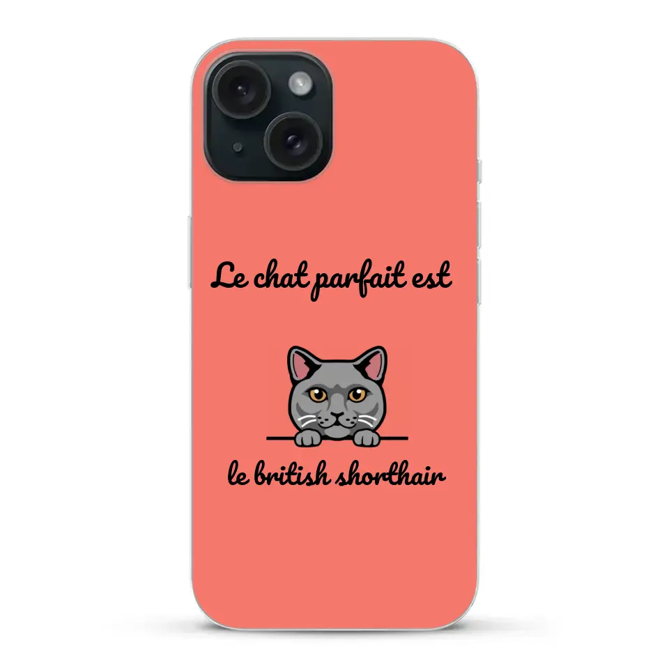 Le chat parfait - Coque de téléphone personnalisée