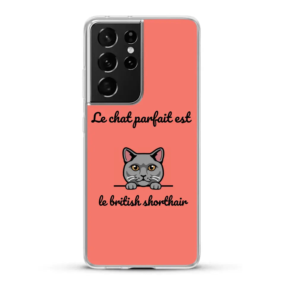 Le chat parfait - Coque de téléphone personnalisée