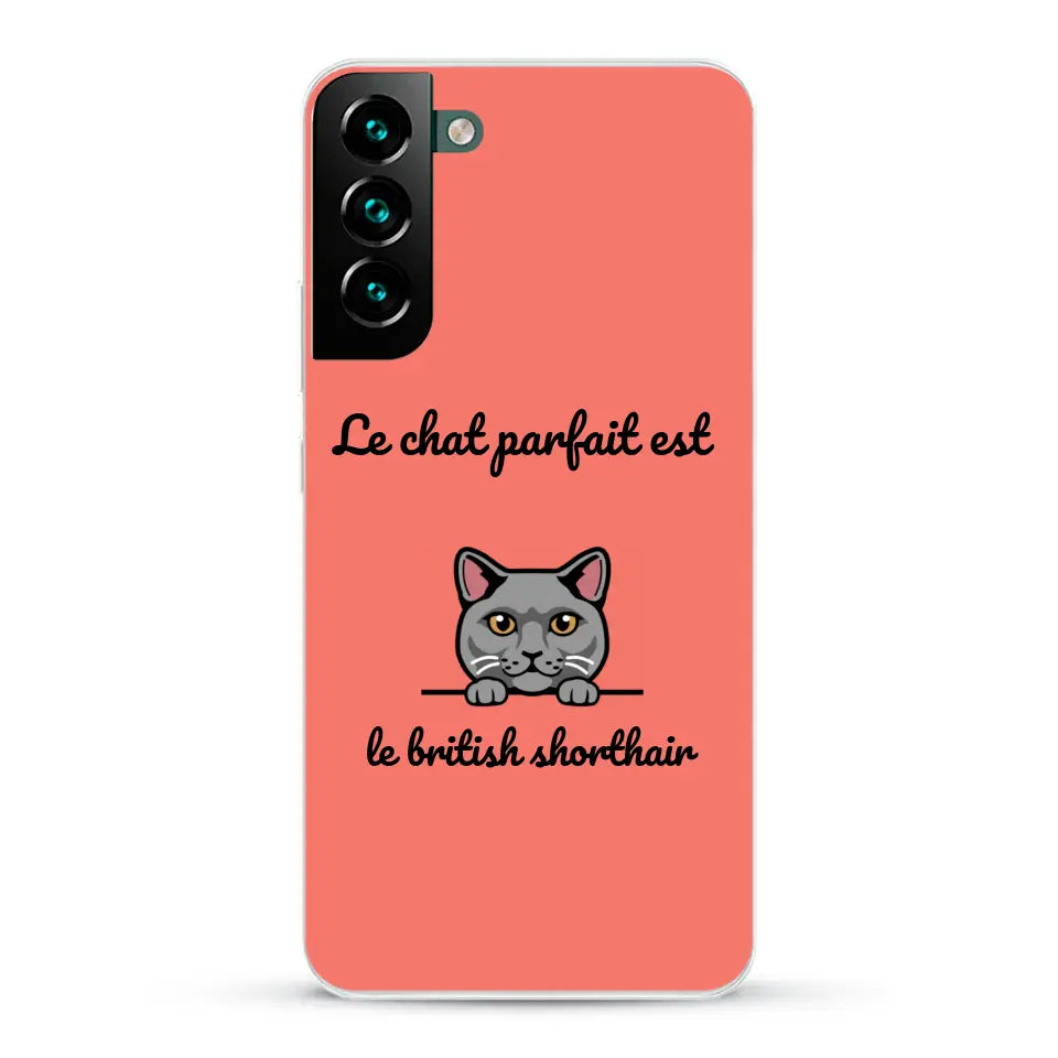 Le chat parfait - Coque de téléphone personnalisée