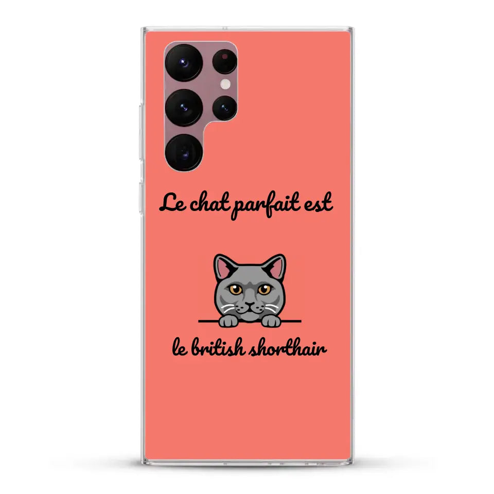 Le chat parfait - Coque de téléphone personnalisée