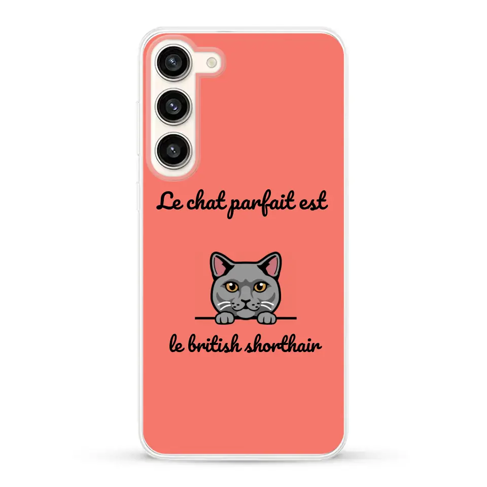 Le chat parfait - Coque de téléphone personnalisée