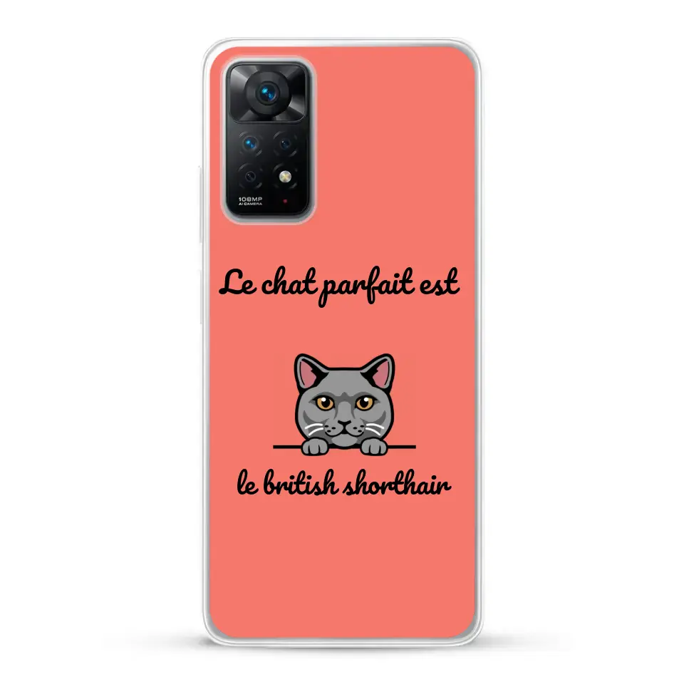 Le chat parfait - Coque de téléphone personnalisée