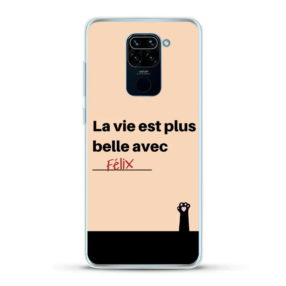 La vie est plus belle avec - Coque de téléphone personnalisée