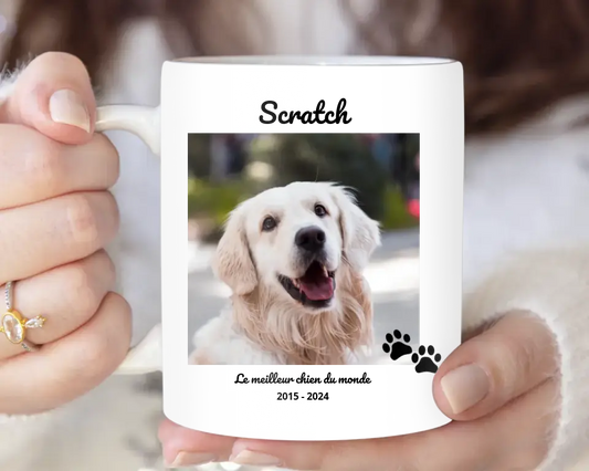 Photo carré avec prénom - Mug Personnalisé