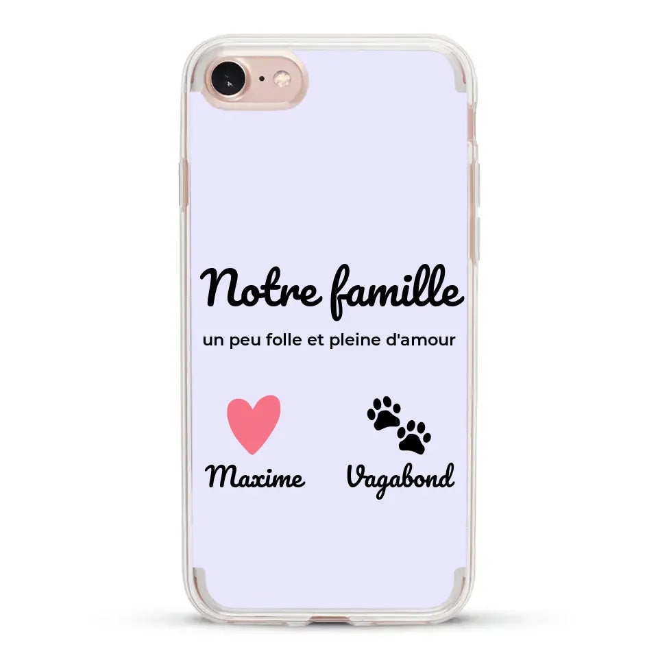 Notre famille un peu folle - Coque de téléphone personnalisée