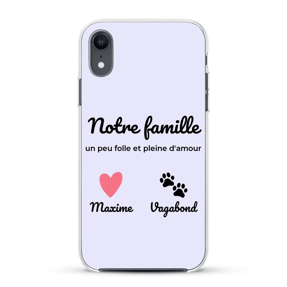 Notre famille un peu folle - Coque de téléphone personnalisée