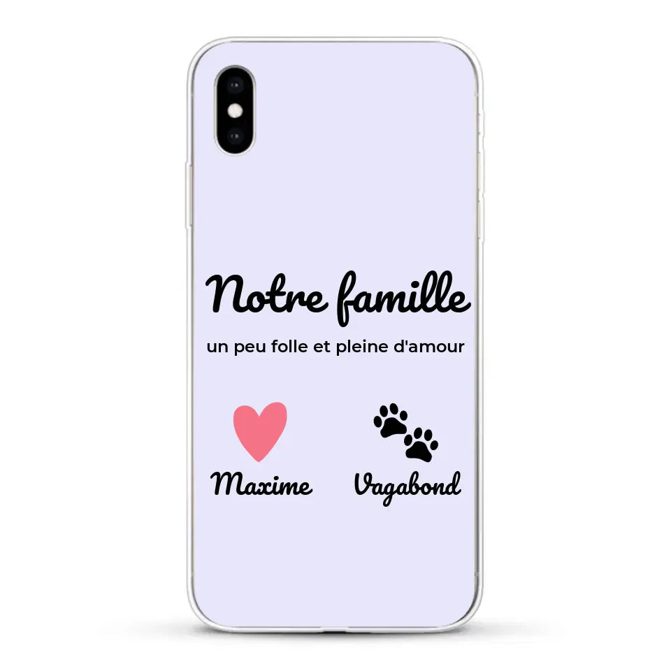 Notre famille un peu folle - Coque de téléphone personnalisée