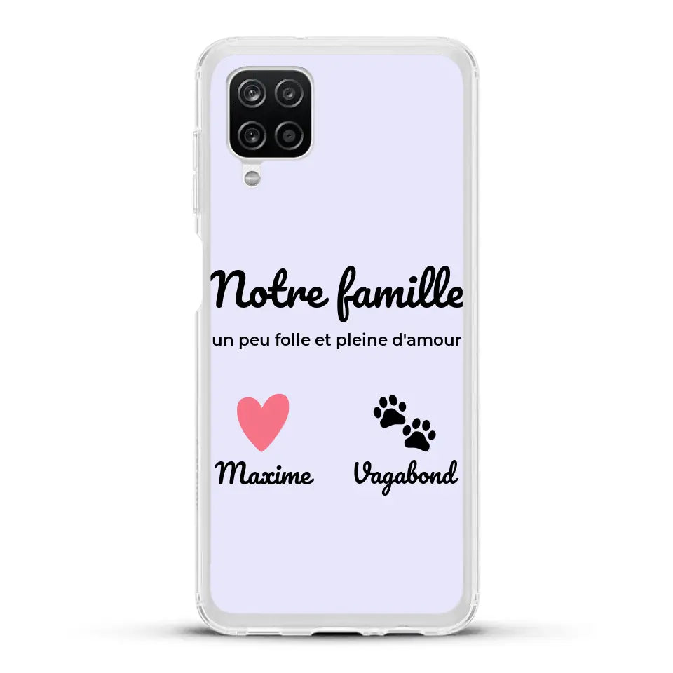 Notre famille un peu folle - Coque de téléphone personnalisée