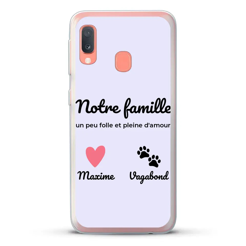 Notre famille un peu folle - Coque de téléphone personnalisée