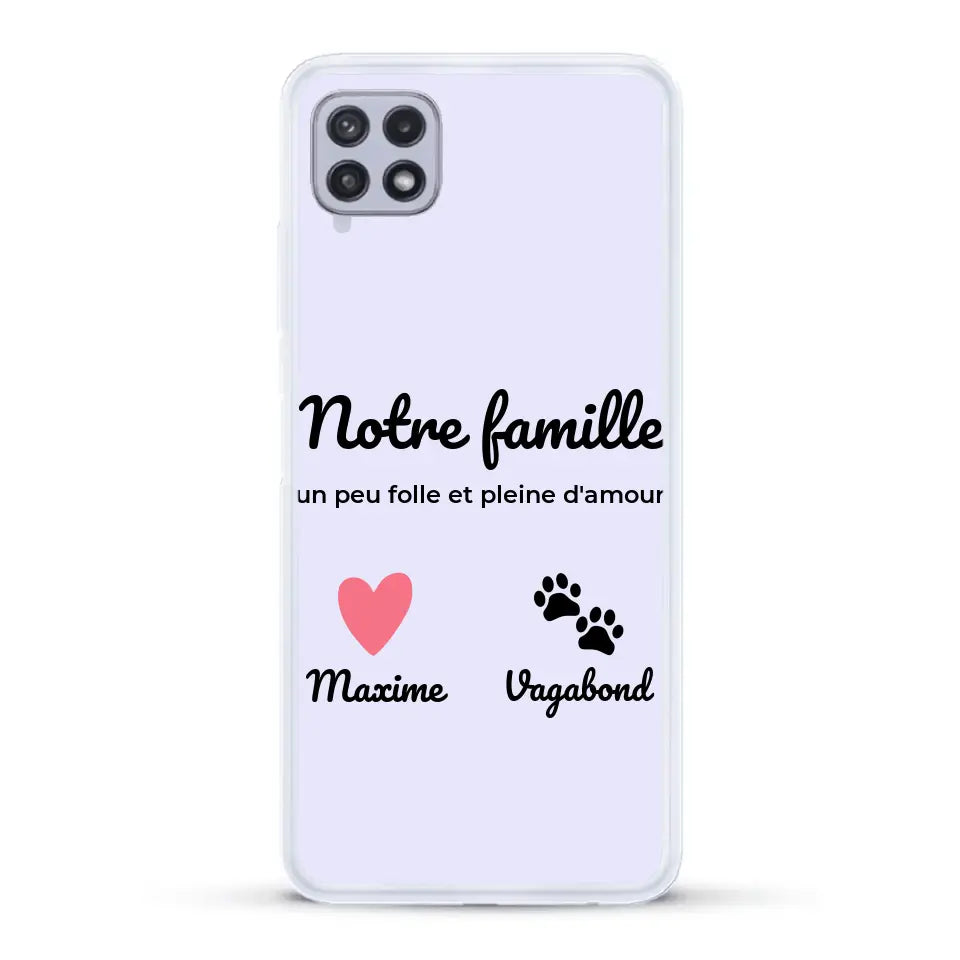 Notre famille un peu folle - Coque de téléphone personnalisée