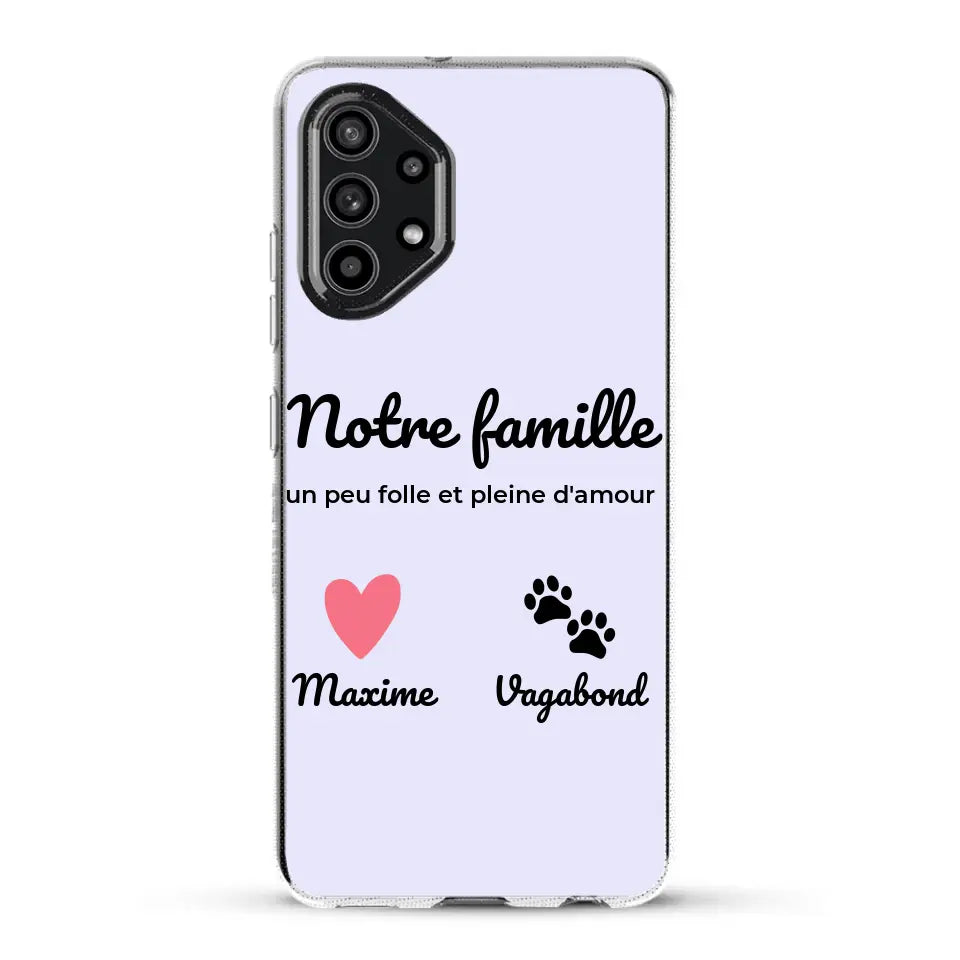 Notre famille un peu folle - Coque de téléphone personnalisée