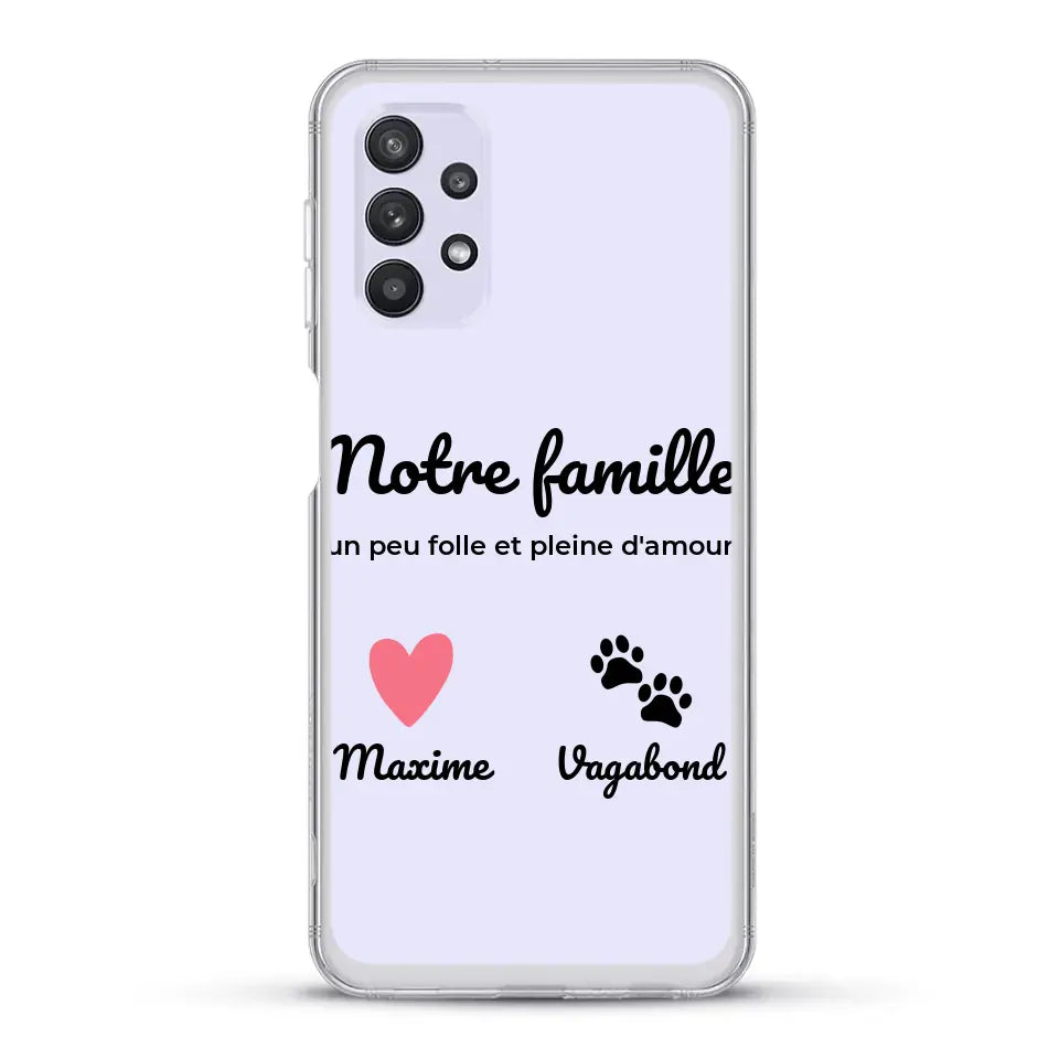 Notre famille un peu folle - Coque de téléphone personnalisée