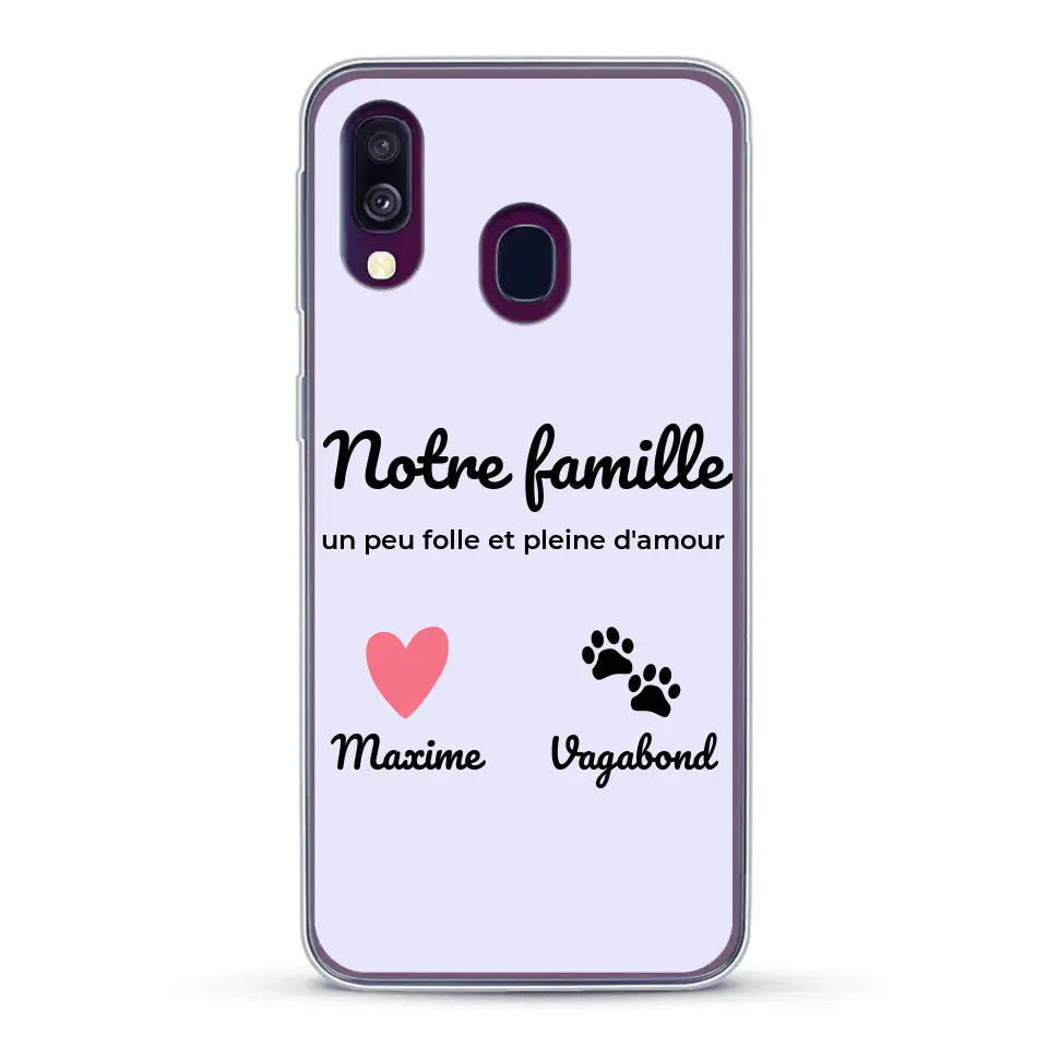 Notre famille un peu folle - Coque de téléphone personnalisée