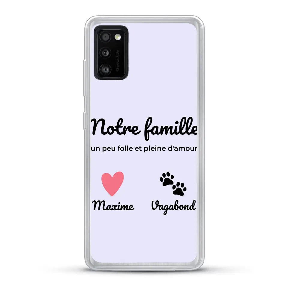 Notre famille un peu folle - Coque de téléphone personnalisée