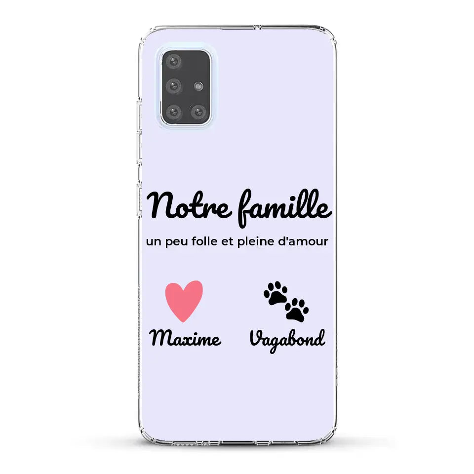 Notre famille un peu folle - Coque de téléphone personnalisée