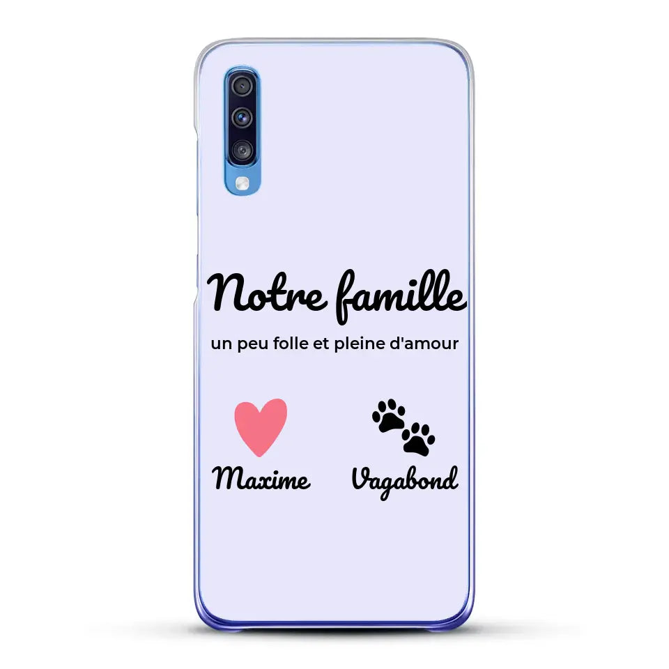 Notre famille un peu folle - Coque de téléphone personnalisée