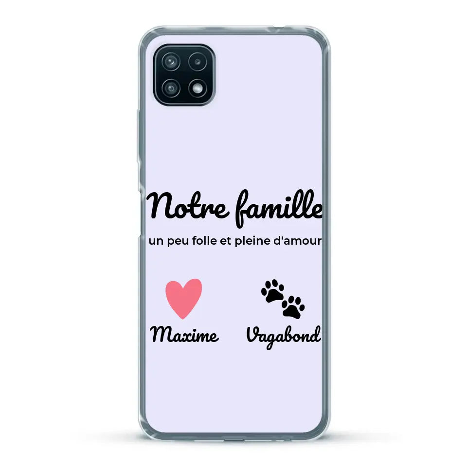 Notre famille un peu folle - Coque de téléphone personnalisée