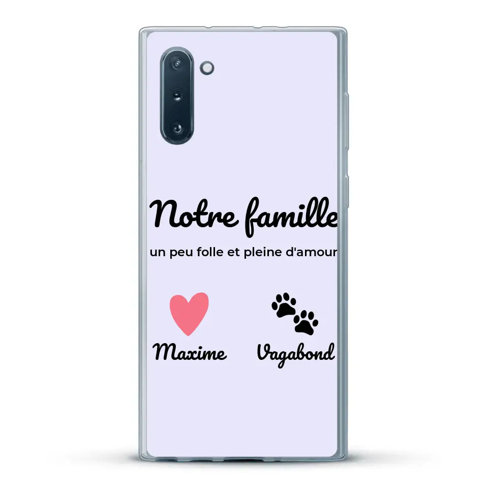 Notre famille un peu folle - Coque de téléphone personnalisée