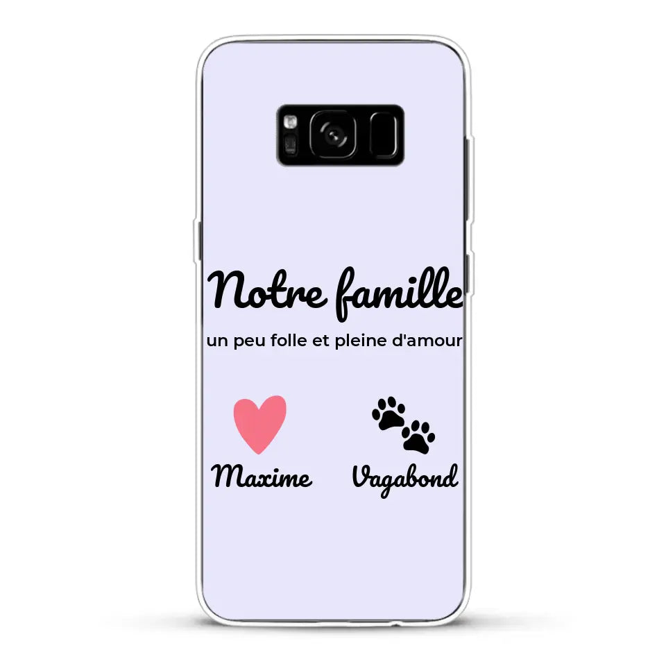 Notre famille un peu folle - Coque de téléphone personnalisée