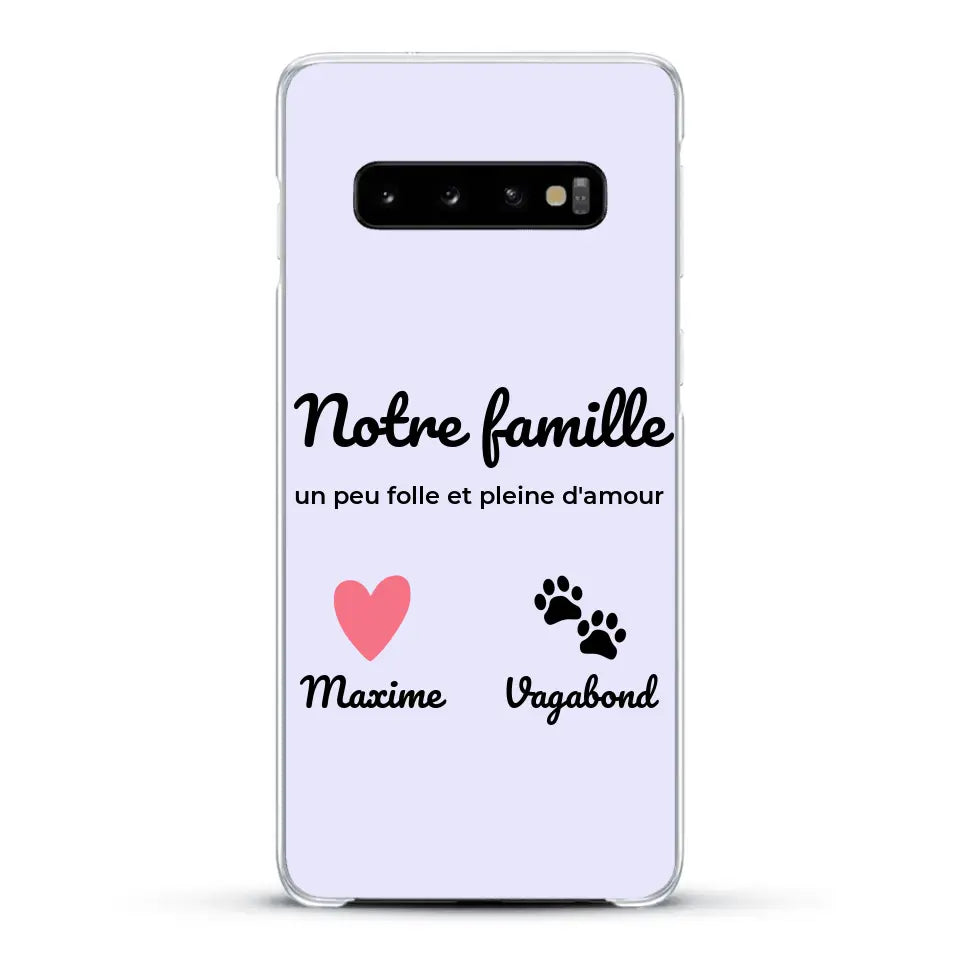 Notre famille un peu folle - Coque de téléphone personnalisée