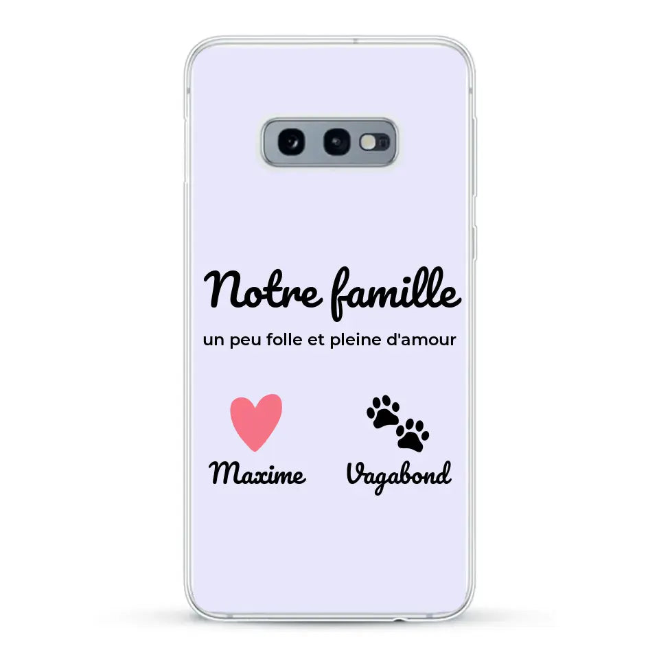 Notre famille un peu folle - Coque de téléphone personnalisée