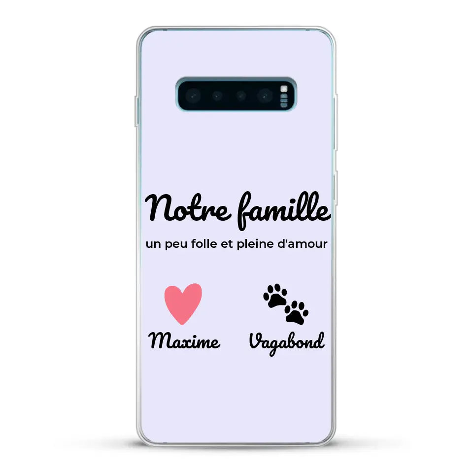 Notre famille un peu folle - Coque de téléphone personnalisée