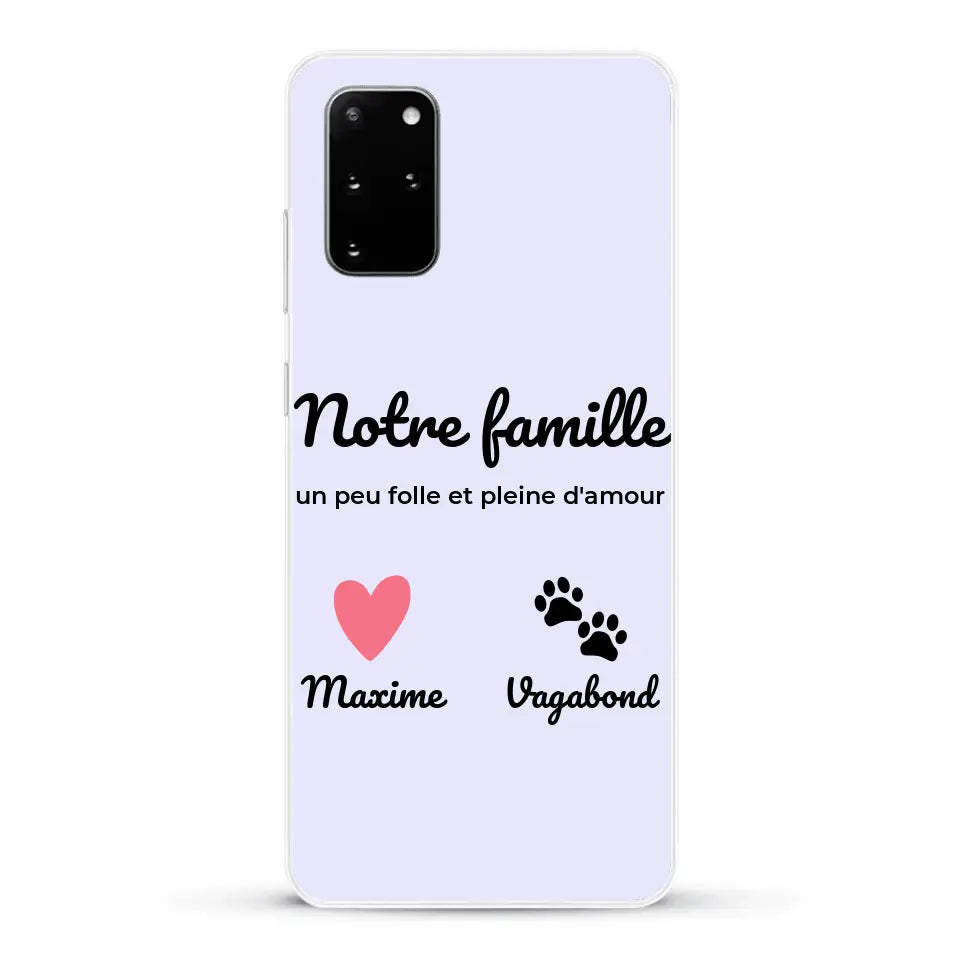 Notre famille un peu folle - Coque de téléphone personnalisée