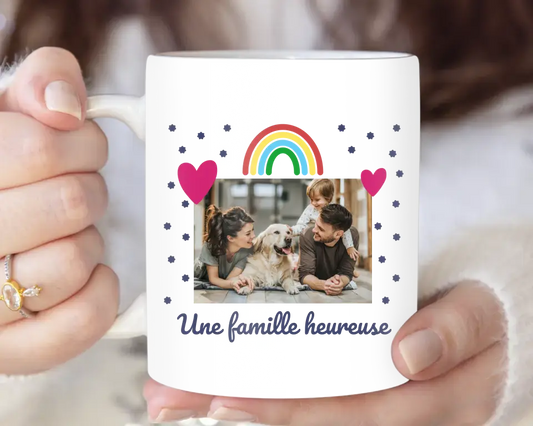 Une famille heureuse - Mug Personnalisé