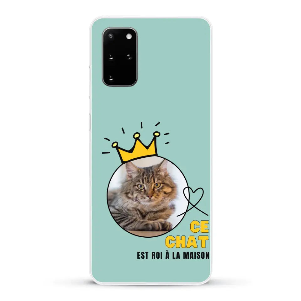 Ce chat est roi - Coque de téléphone personnalisée