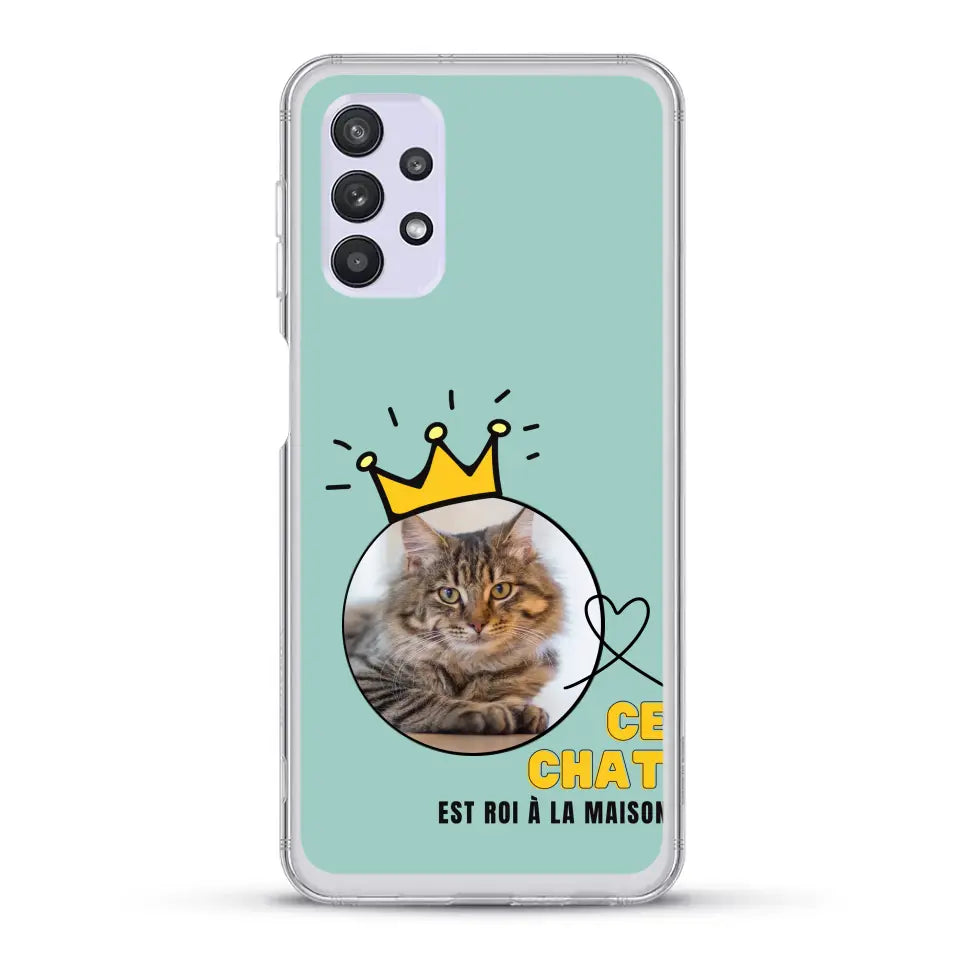 Ce chat est roi - Coque de téléphone personnalisée