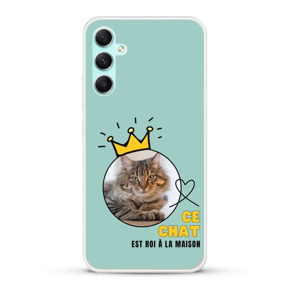 Ce chat est roi - Coque de téléphone personnalisée