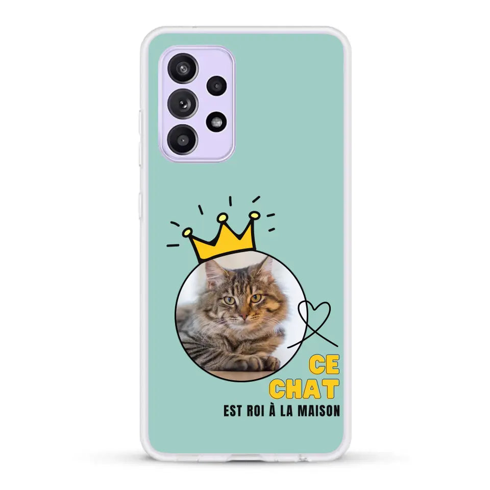 Ce chat est roi - Coque de téléphone personnalisée