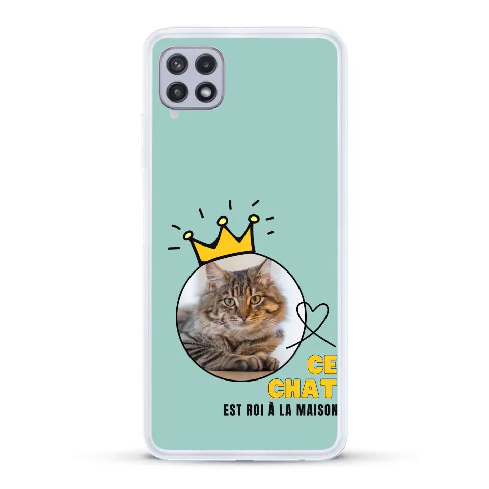 Ce chat est roi - Coque de téléphone personnalisée