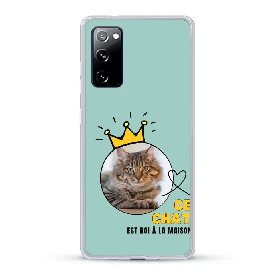 Ce chat est roi - Coque de téléphone personnalisée