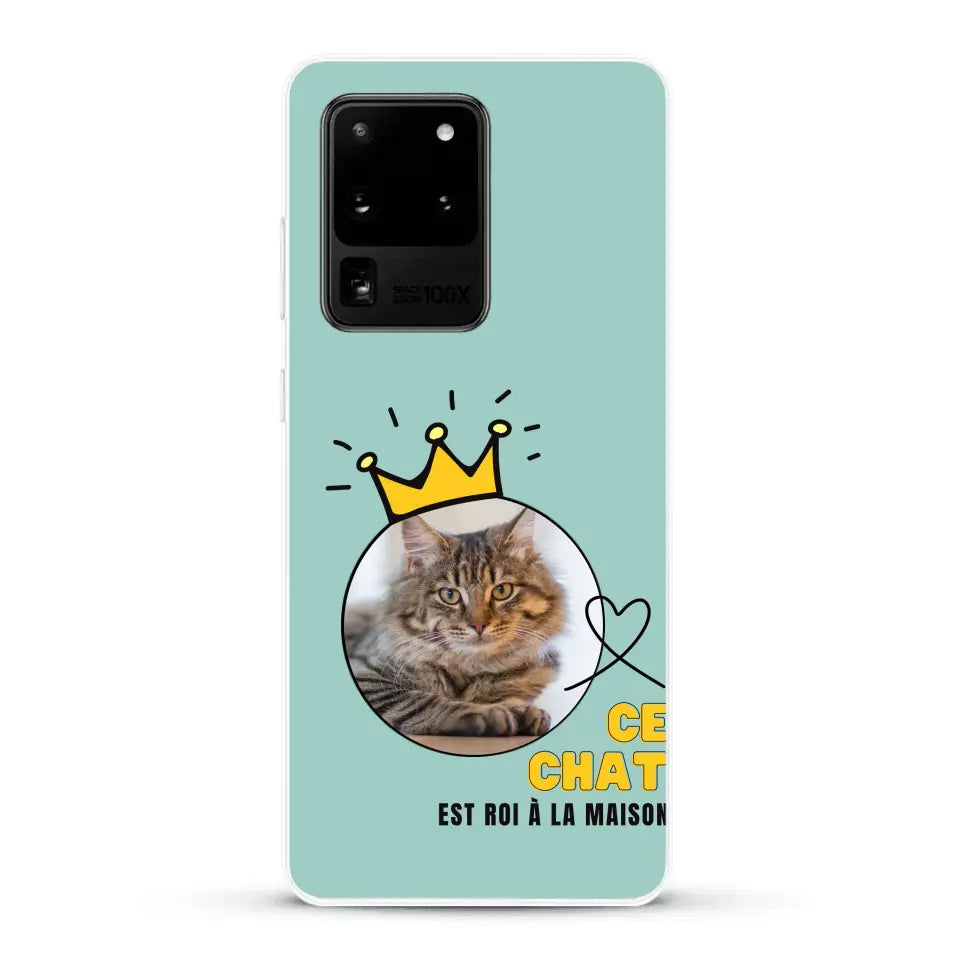 Ce chat est roi - Coque de téléphone personnalisée