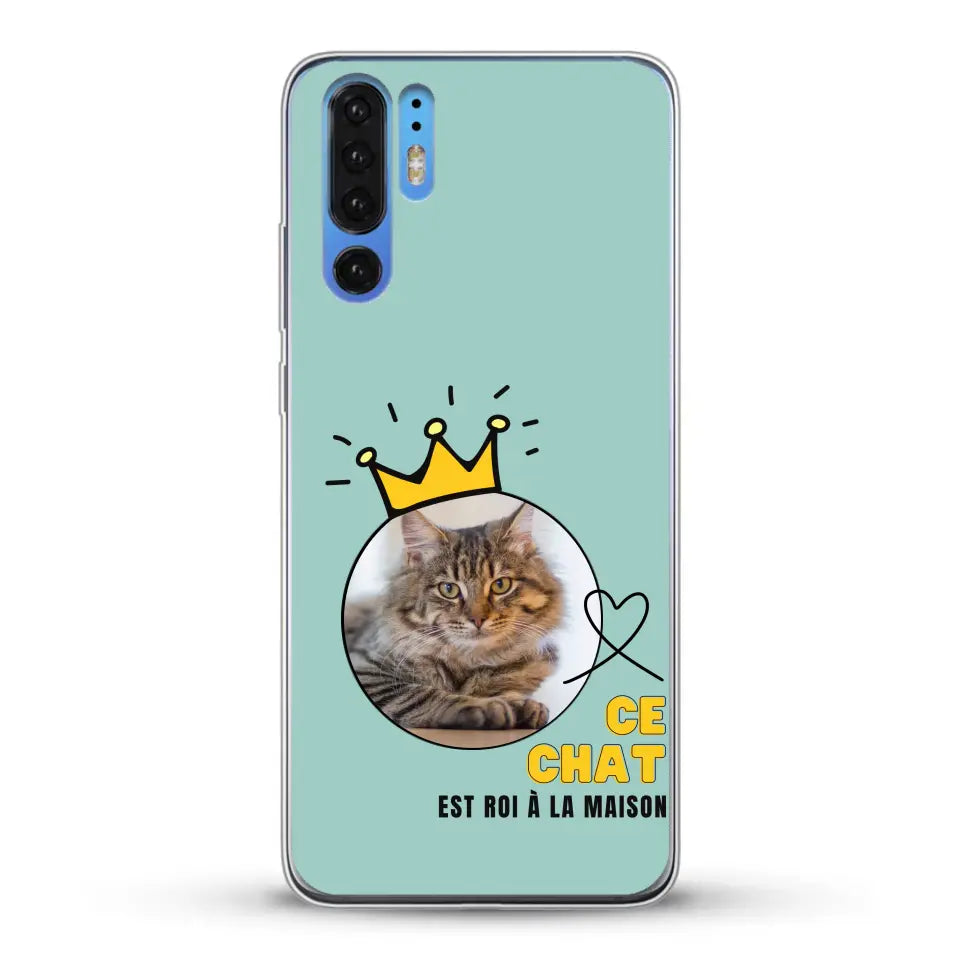 Ce chat est roi - Coque de téléphone personnalisée