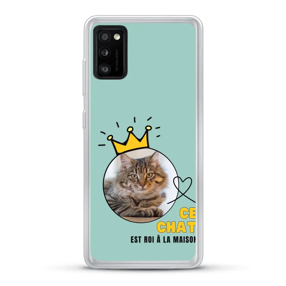 Ce chat est roi - Coque de téléphone personnalisée