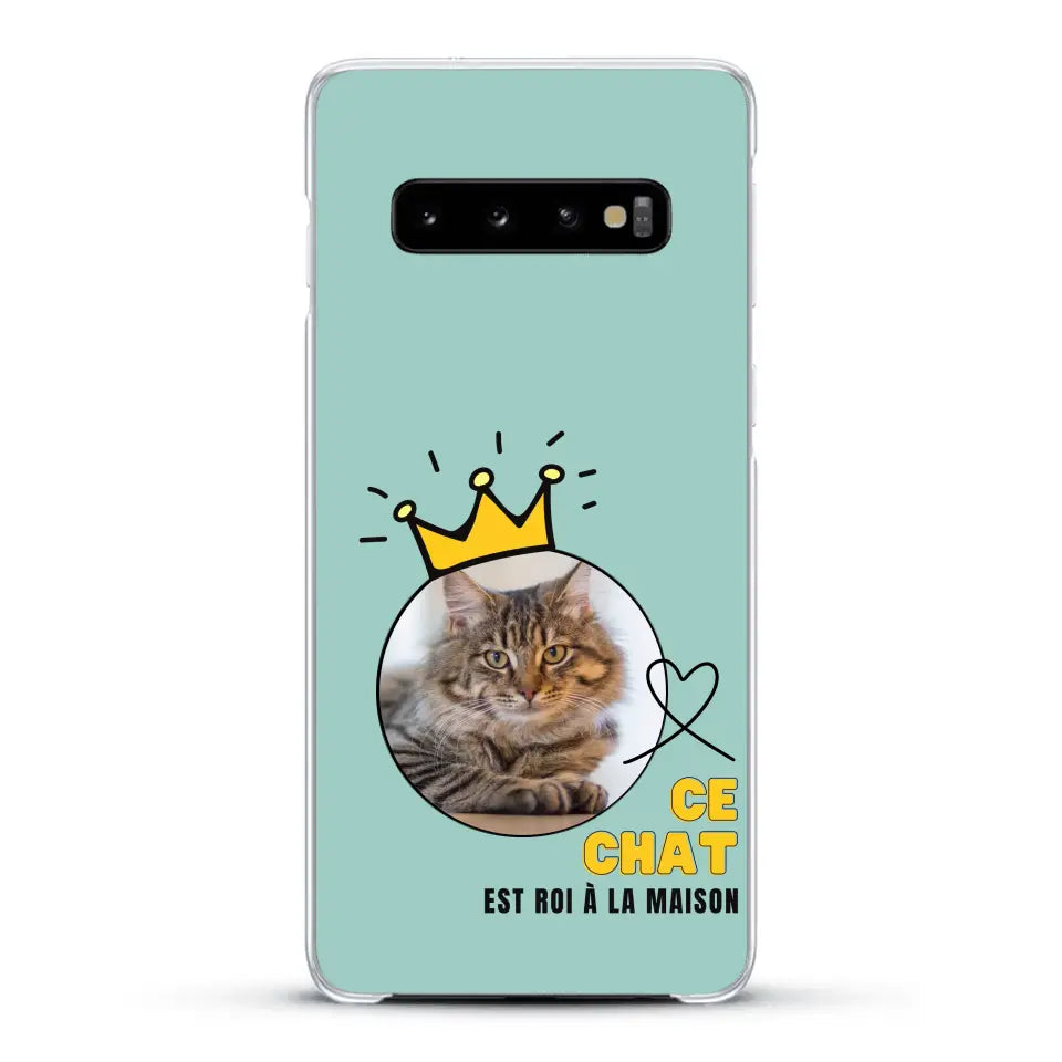 Ce chat est roi - Coque de téléphone personnalisée