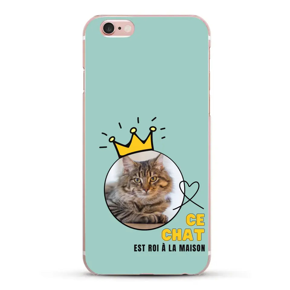 Ce chat est roi - Coque de téléphone personnalisée