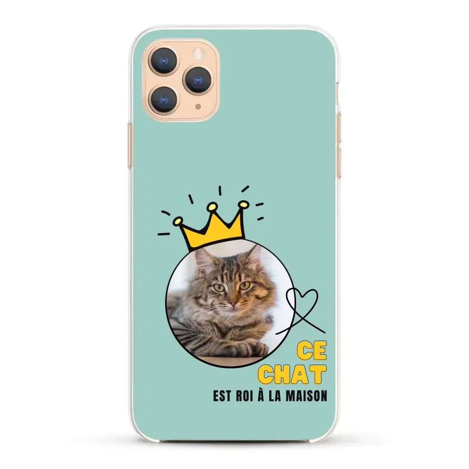 Ce chat est roi - Coque de téléphone personnalisée