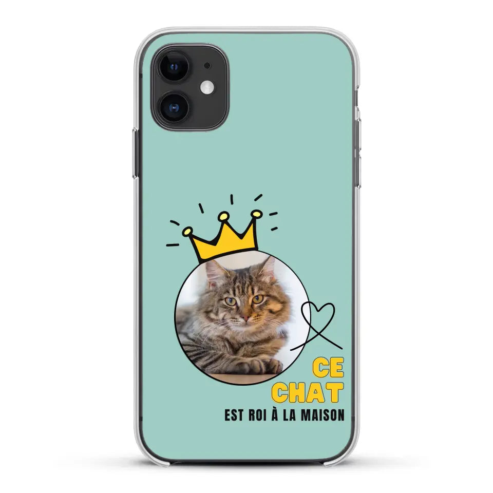 Ce chat est roi - Coque de téléphone personnalisée