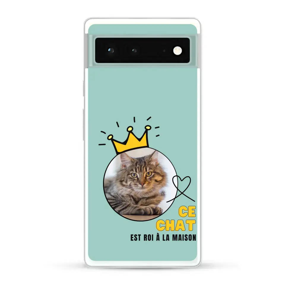 Ce chat est roi - Coque de téléphone personnalisée