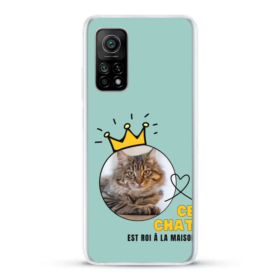 Ce chat est roi - Coque de téléphone personnalisée